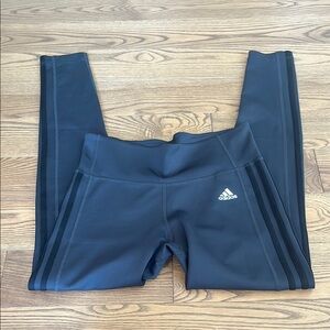 Adidas Black Leggings Athletic Stretch Fit